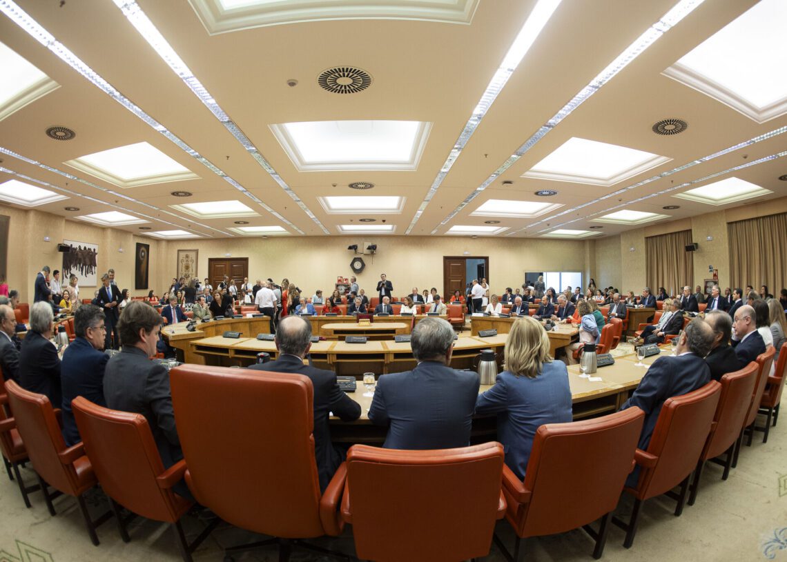 Imágenes del acto de acatamiento a la Constitución, celebrado hoy en el Congreso de los Diputados, ante la Junta Electoral Central (JEC) | OFICINA DEL PARLAMENTO EUROPEO EN ESPAÑA