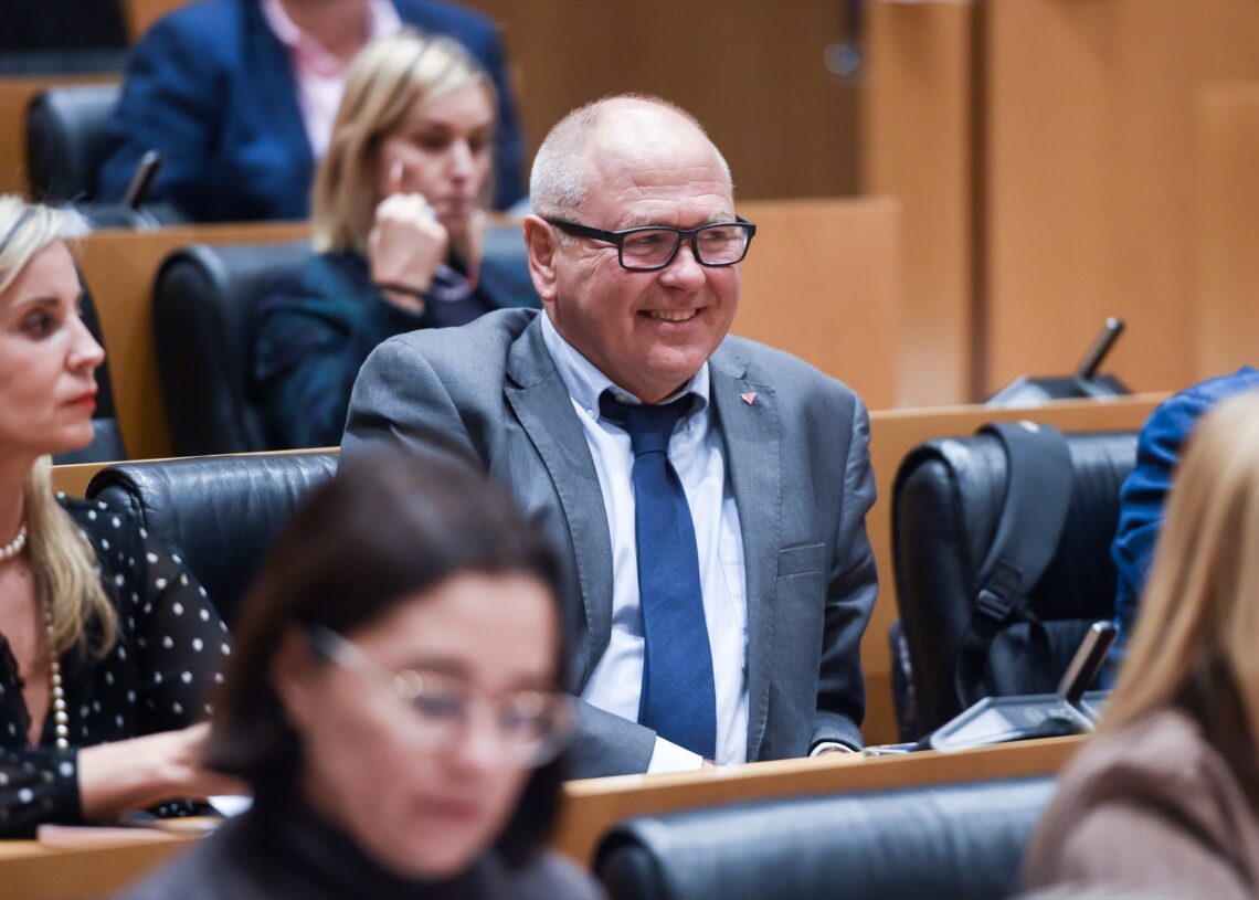 El diputado Sumar Félix Alonso Cantorné durante una Comisión del Congreso | Gustavo Valiente (EUROPA PRESS) 04/12/2023