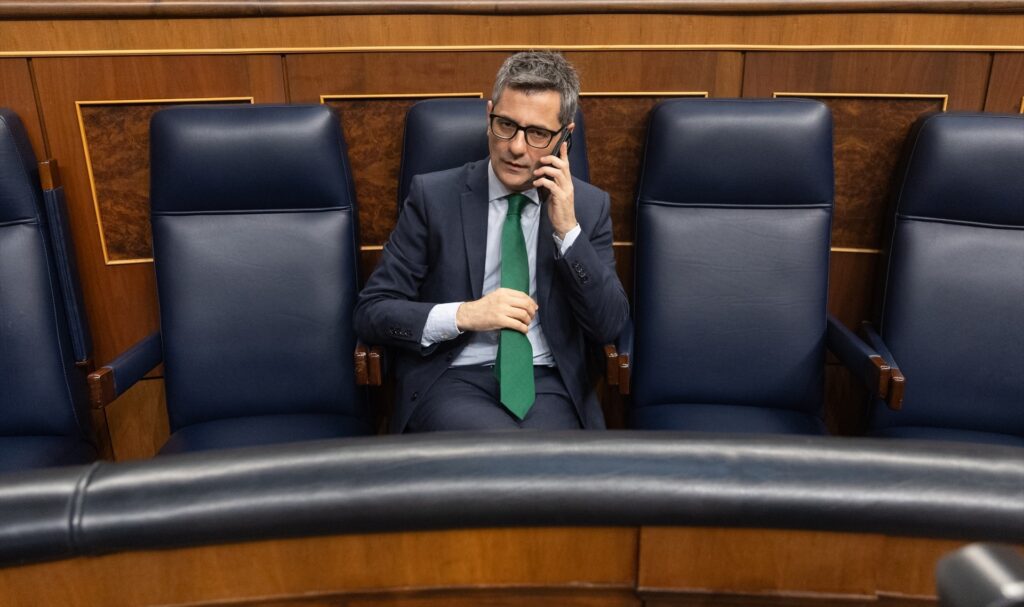 El ministro de la Presidencia, Relaciones con las Cortes y Justicia, Félix Bolaños, en el Congreso de los Diputados| EDUARDO PARRA (EUROPA PRESS).