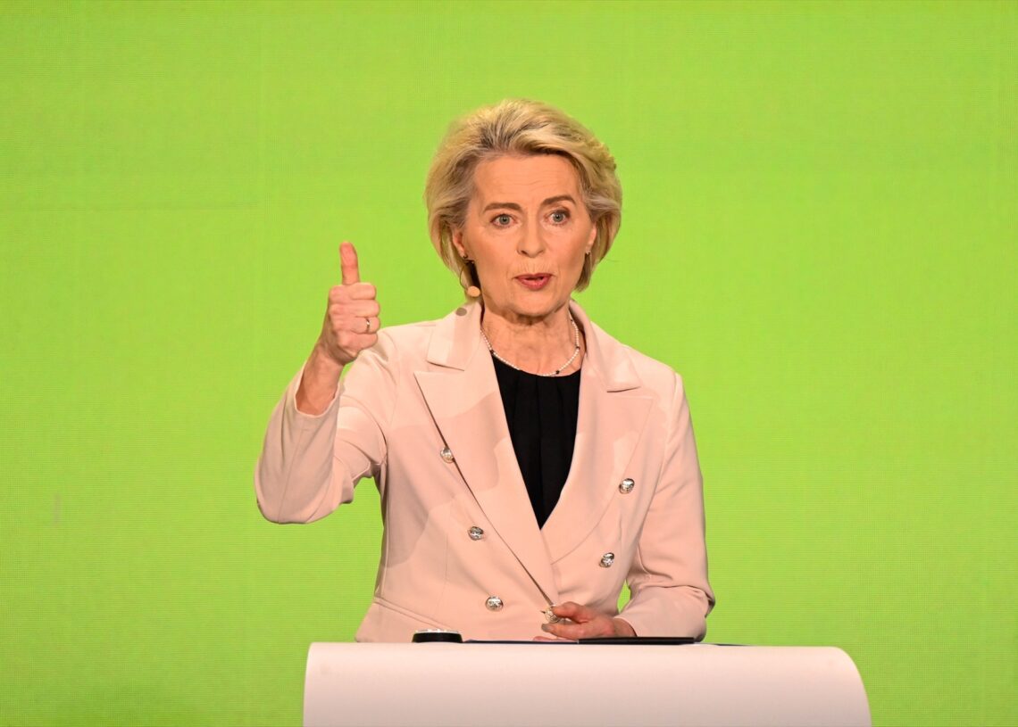 Úrsula von der Leyen, durante un debate, en el Parlamento Europeo. 
EUROPAPRESS (Foto de ARCHIVO)
23/5/2024