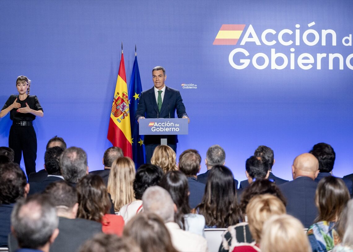 El presidente del Gobierno, Pedro Sánchez, inaugurará el curso político, en un acto en la sede del Instituto Cervantes | A. PÉREZ MECA (EUROPA PRESS).