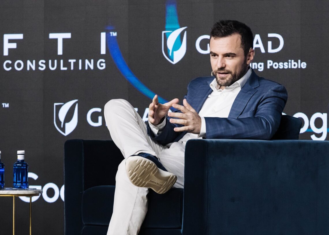 El nuevo director de Gabinete de Pedro Sánchez, Diego Rubio, interviene en el foro  ‘Global Trends 2023’ organizada por Europa Press, en junio de 2023 | CARLOS LUJÁN (EUROPA PRESS)