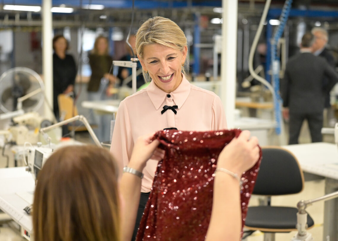 La vicepresidenta segunda y ministra de Trabajo y Economía Social, Yolanda Díaz, visita las instalaciones de Inditex en Arteixo, A Coruña, (España)

M. Dylan / Europa Press
07 OCTUBRE