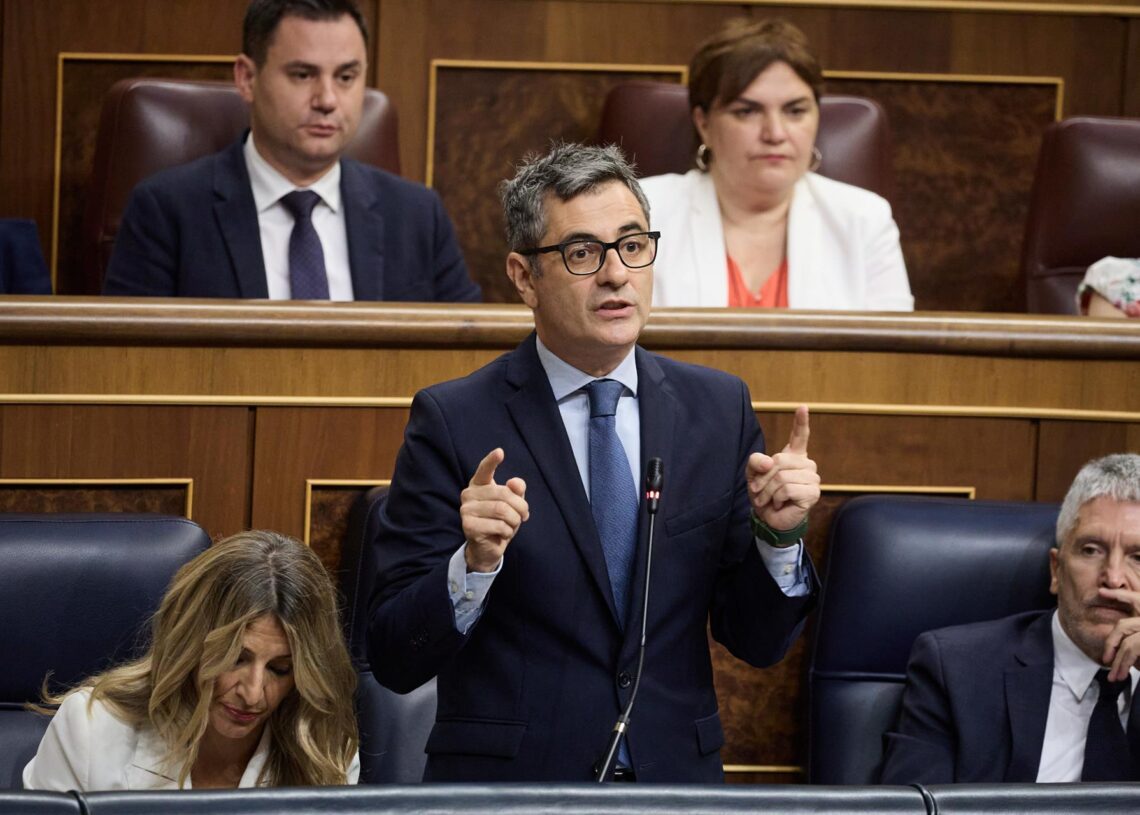 El ministro de Presidencia y Justicia, Félix Bolaños, en el CongresoJESUS HELLIN / STUDIOMEDIA19