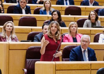 Archivo - La portavoz del PP en el Senado, Alicia García y el senador del PP Francisco Javier Arenas, durante una sesión de control al Gobierno, en el Senado, a 20 de mayo de 2025, en Madrid (España). Carlos Luján - Europa Press - Archivo