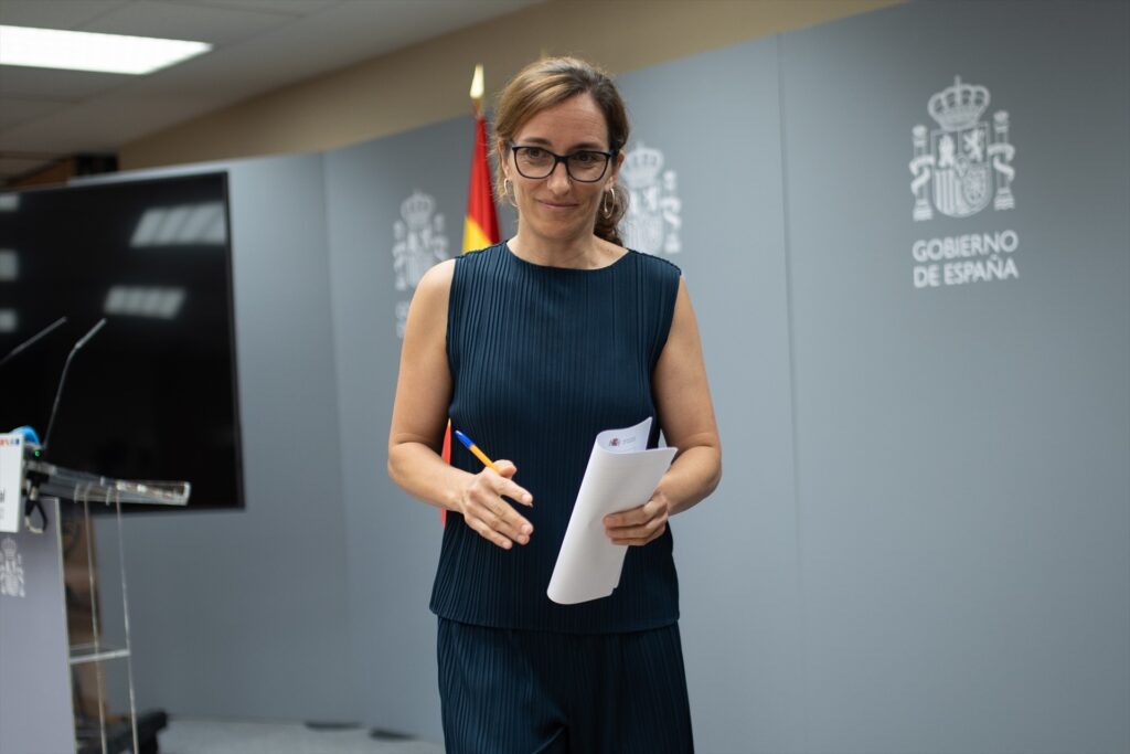 Imagen de archivo de la ministra de Sanidad, Mónica García | Alejandro M. Vélez (Europa Press).