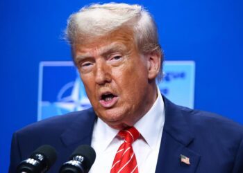 El presidente de Estados Unidos, Donald Trump, durante una rueda de prensa en La Haya, Países Bajos, después de la cumbre de la OTAN (archivo)Beata Zawrzel/ZUMA Press Wire/dp / DPA