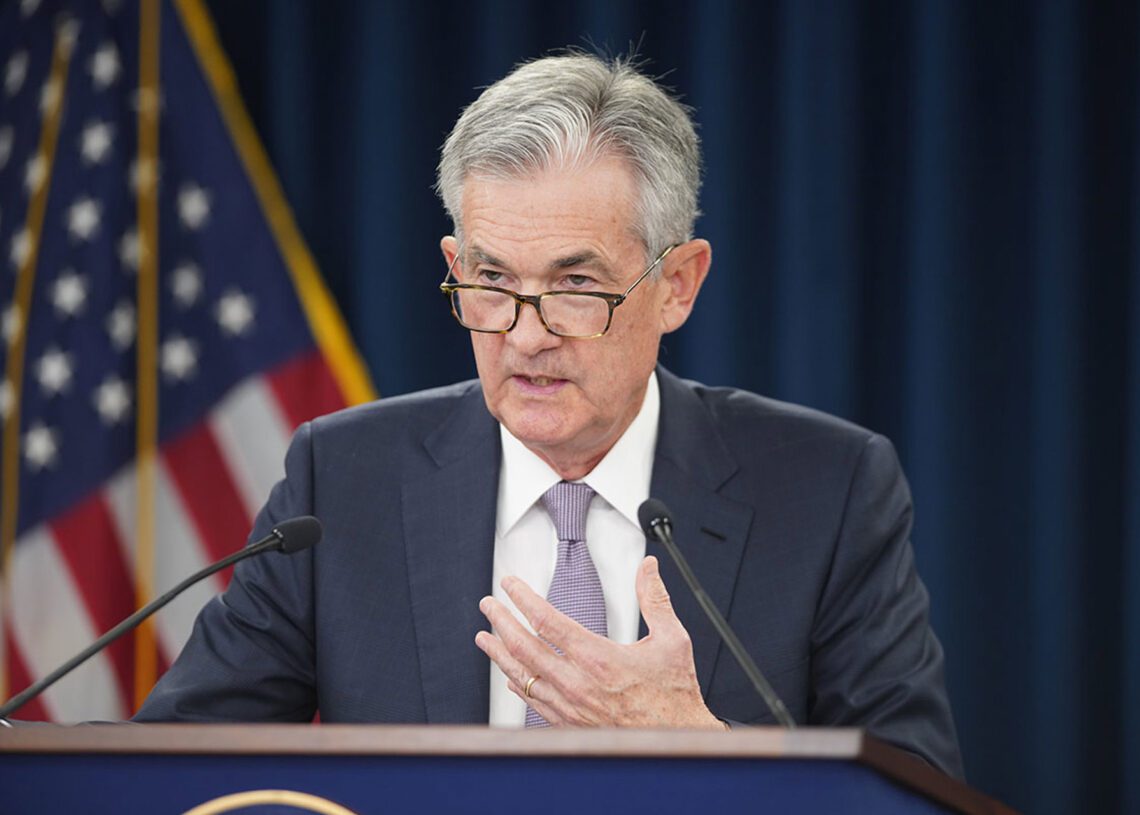 Archivo - HANDOUT - 18 September 2019, US, Washington: US Federal Reserve (FOMC) chairman Jerome Powell speaks during a press conference. The US Federal Reserve on Wednesday lowered the target range for interest rates by a quarter point - the second cut i-/Federal Reserve /dpa - Archivo
