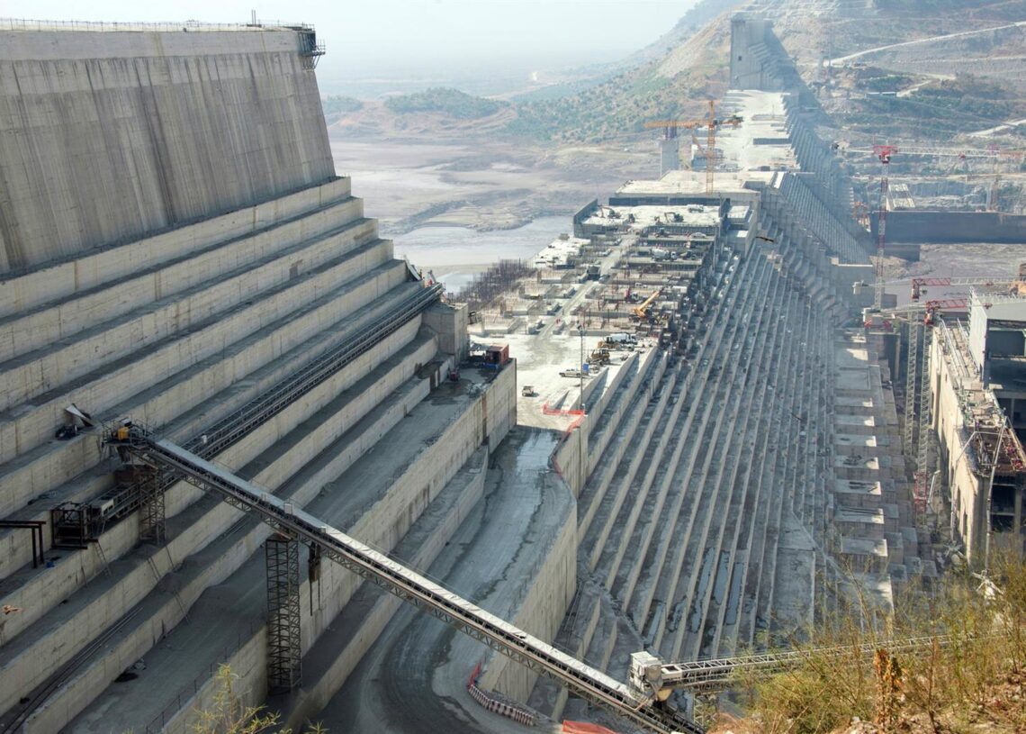 Archivo - Construcción de la Gran Presa del Renacimiento Etíope en aguas del río Nilo Azul, en Etiopía (archivo)Gioia Forster/dpa - Archivo