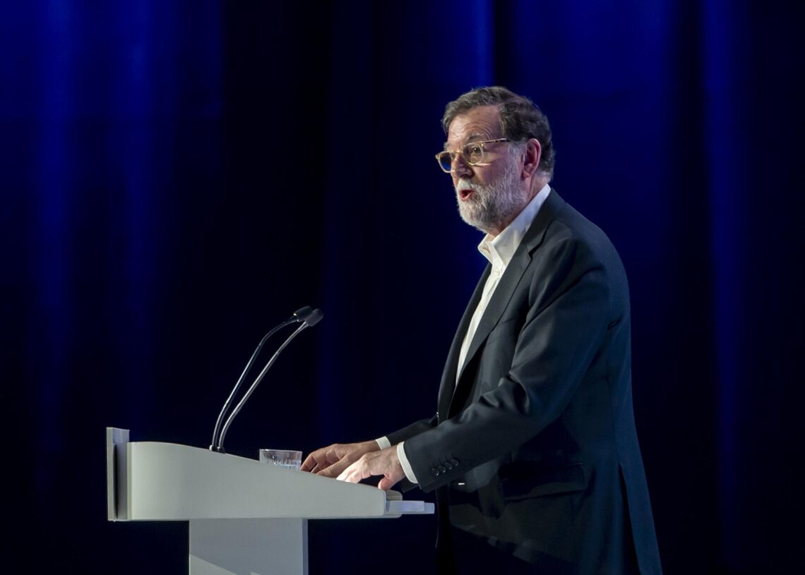 El expresidente del Gobierno, Mariano Rajoy, interviene durante el XXI Congreso Nacional del Partido Popular, a 4 de julio de 2025, en Madrid (España). Alberto Ortega - Europa Press