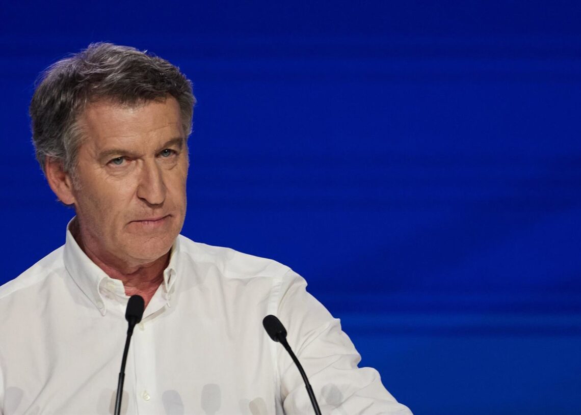 El presidente del PP, Alberto Núñez Feijóo, durante la segunda jornada del XXI Congreso Nacional del Partido Popular, a 5 de julio de 2025, en Madrid (España). Con el lema ‘Toma partido por España’, XXI Congreso del PP, celebrado en Madrid del 4 al 6 de jJesús Hellín - Europa Press