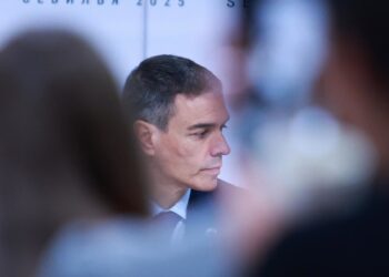 El presidente del Gobierno, Pedro Sánchez, participa en una mesa redonda en la Cumbre de la ONU. A 02 de julio de 2025, en Sevilla (Andalucía, España).Rocío Ruz - Europa Press