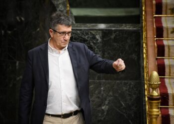 El portavoz del PSOE en el Congreso, Patxi López, durante una sesión plenaria en el Congreso de los Diputados, a 24 de junio de 2025, en Madrid (España)..Fernando Sánchez - Europa Press