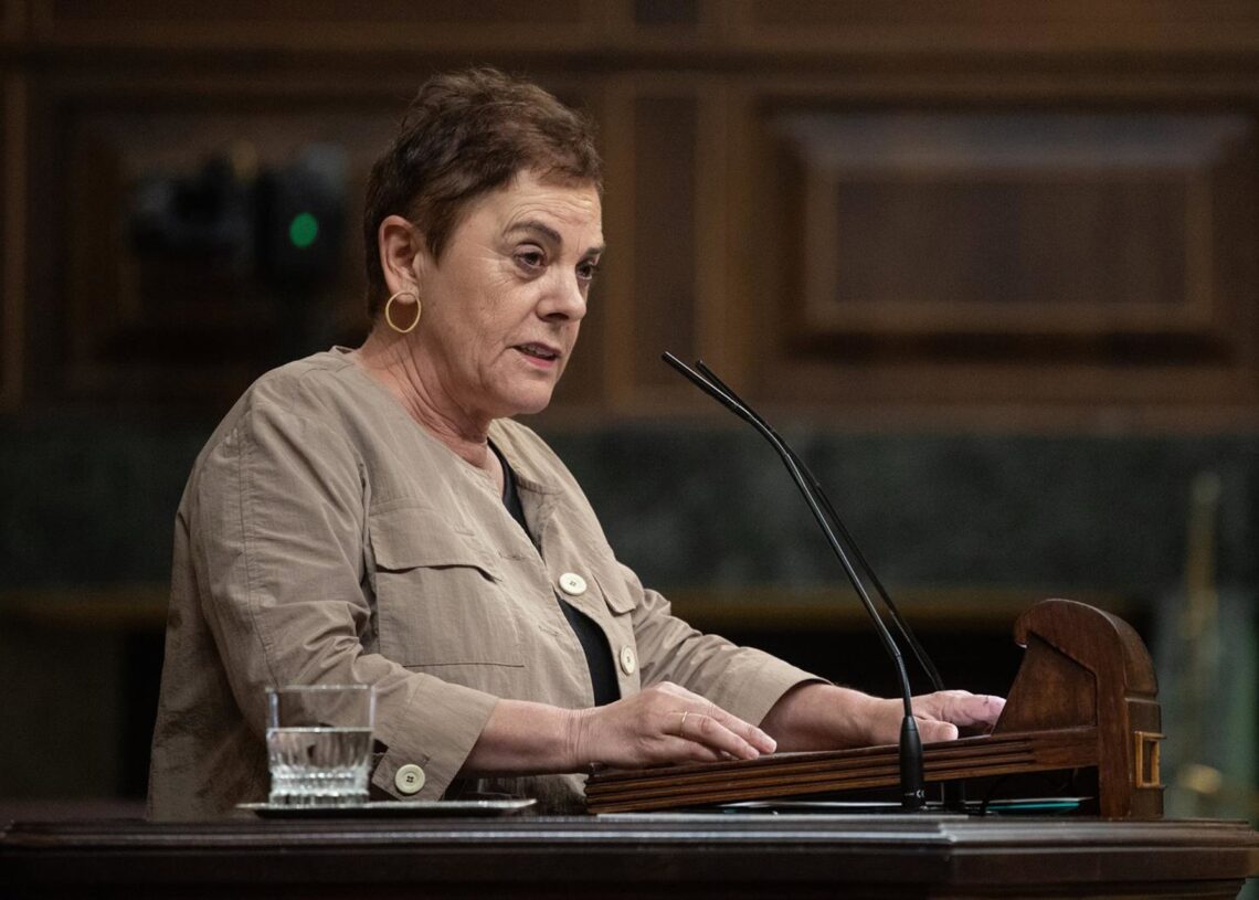La portavoz de EH Bildu en el Congreso, Mertxe Aizpurua. Archivo.Alejandro Martínez Vélez - Europa Press