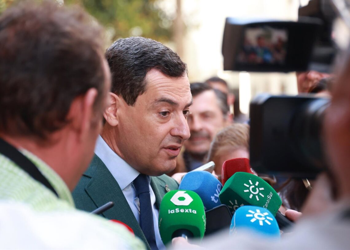 El presidente de la Junta de Andalucía, Juanma Moreno (Fotografía de archivo)Rocío Ruz - Europa Press