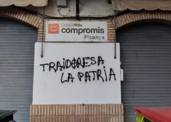 Ataque a la sede de Compromís en PicanyaGUILLEM GIL