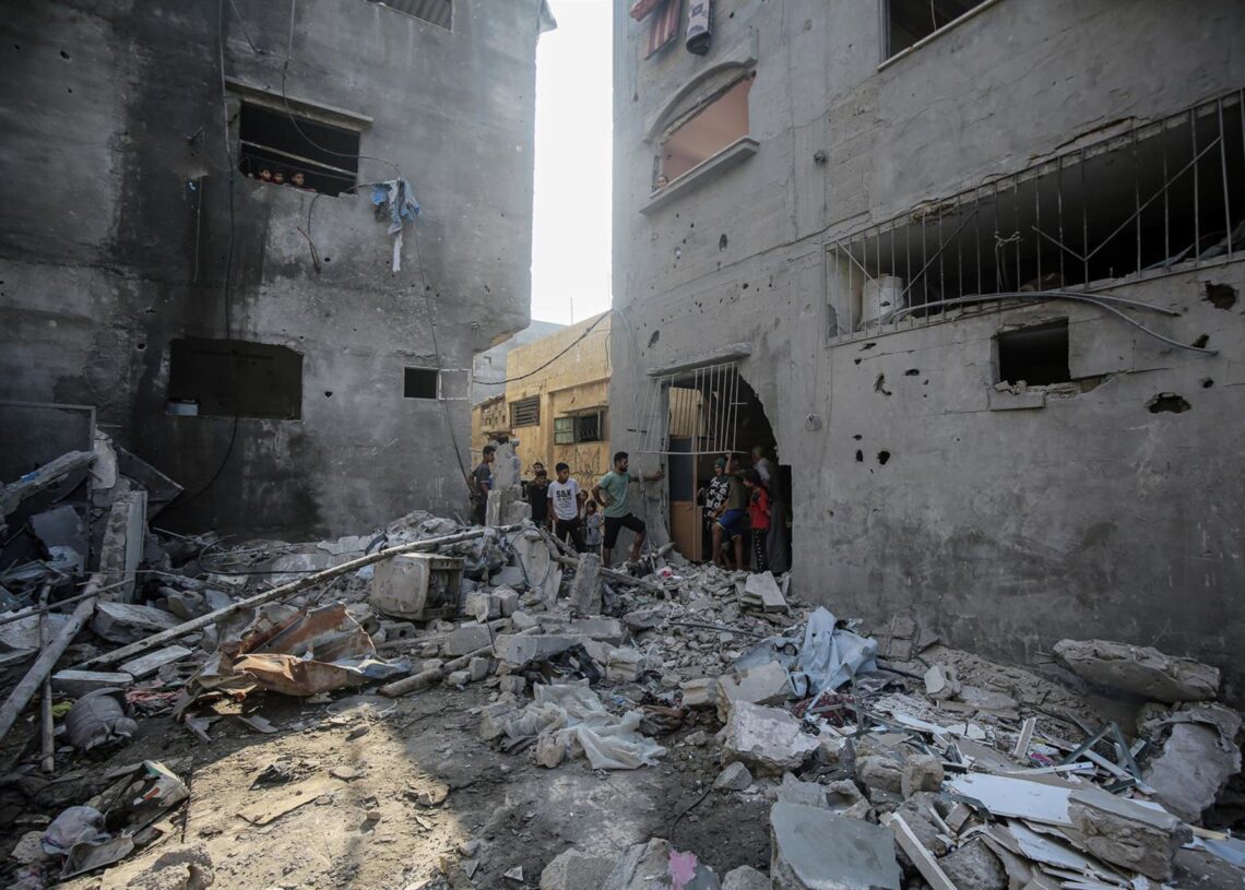 Edificios bombardeados en la Franja de Gaza (archivo).    Europa Press/Contacto/Omar Ashtawy