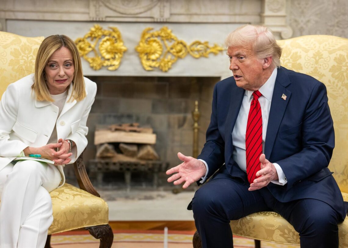 Archivo - Georgia Meloni y Donald Trump en una imagen de archivoEuropa Press/Contacto/White House - Archivo
