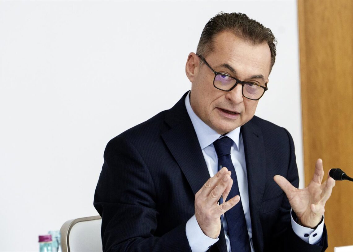 Archivo - FILED - 23 February 2024, Hesse, Frankfurt_Main: Joachim Nagel, President of the Bundesbank, presents the annual report for 2023 during a press conference of the German Bundesbank. Photo: Andreas Arnold/dpaAndreas Arnold/dpa - Archivo