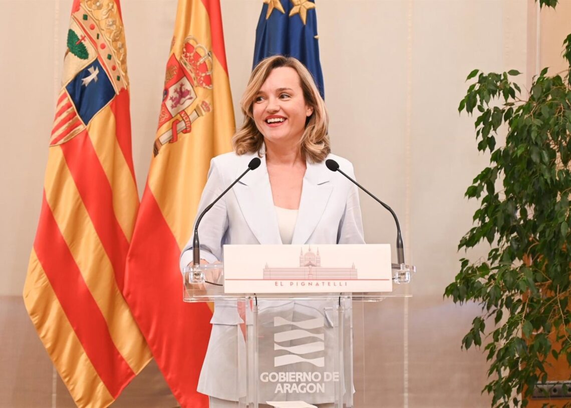 La secretaria general del PSOE Aragón, Pilar Alegría.PSOE.
