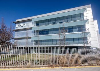 Archivo - Fachada de la sede de Indra, a 5 de febrero de 2025, en Madrid (España).Ricardo Rubio - Europa Press - Archivo