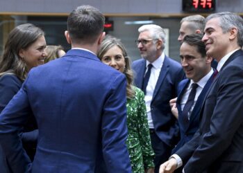 Corro de ministros europeos en la reunión del Consejo de Asuntos Generales celebrada en Bruselas, entre ellos el secretario de Estado de Asuntos Europeos español, Fernando Sampedro (d).SIERAKOWSKI FREDERIC / CONSEJO DE LA UE