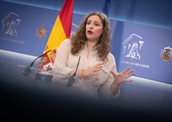 La portavoz del PP en el Congreso, Ester Muñoz, durante una rueda de prensa en el Congreso de los Diputados, a 15 de julio de 2025, en Madrid (España).Fernando Sánchez - Europa Press