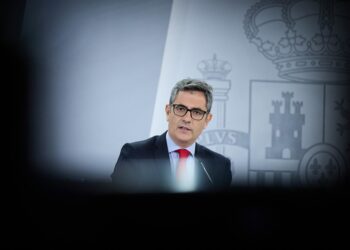 El ministro de la Presidencia, Félix Bolaños, durante una rueda de prensa tras el Consejo de Ministros, en el Palacio de la Moncloa, a 22 de julio de 2025, en Madrid (España). Jesús Hellín - Europa Press