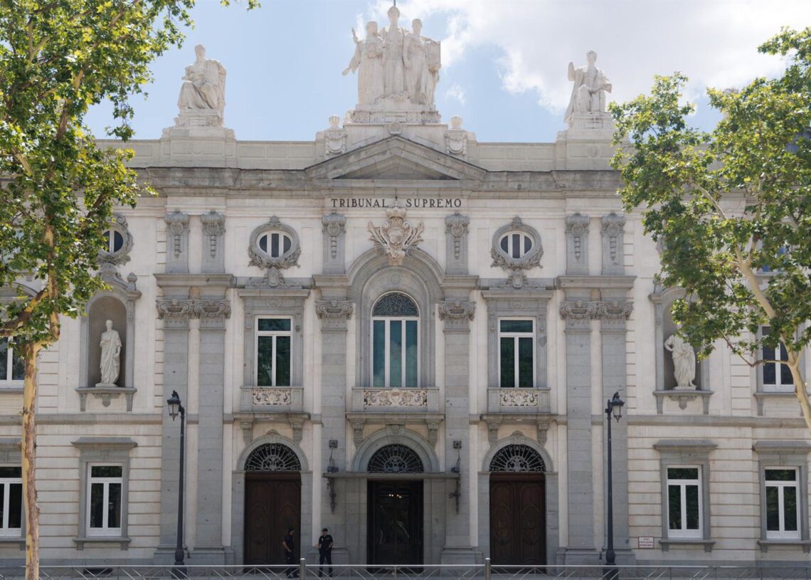Archivo - Fachada del Tribunal Supremo, a 7 de julio de 2023, en Madrid (España). El Tribunal Supremo tiene su sede en Madrid  y es un órgano jurisdiccional único en España con jurisdicción en todo el territorio nacional, constituyendo el tribunal superioEduardo Parra - Europa Press - Archivo