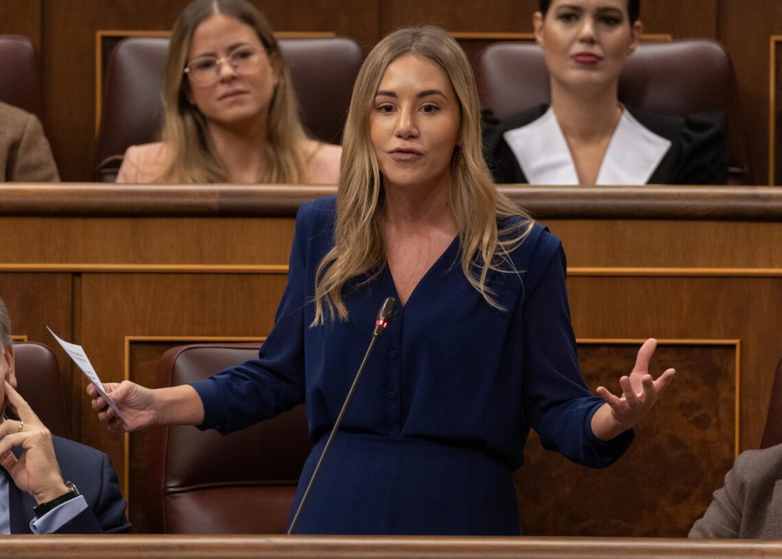 Archivo - La diputada del PP Noelia Núñez interviene durante una sesión de control al Gobierno, en el Congreso de los Diputados, a 13 de diciembre de 2023, en Madrid (España). Eduardo Parra - Europa Press - Archivo