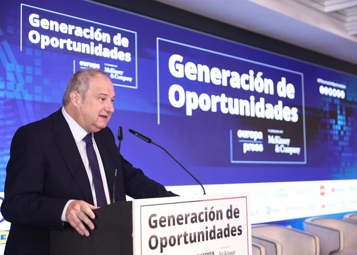 El ministro de Industria y Turismo, Jordi Hereu, protagoniza un encuentro del foro 'Generación de Oportunidades' de Europa Press, en el Hotel Rosewood Villa Magna, a 23 de julio de 2025, en Madrid (España).Eduardo Parra - Europa Press