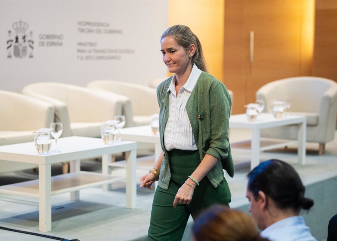 La vicepresidenta tercera y ministra para la Transición Ecológica y el Reto Demográfico, Sara Aagesen,Alejandro Martínez Vélez - Europa Press