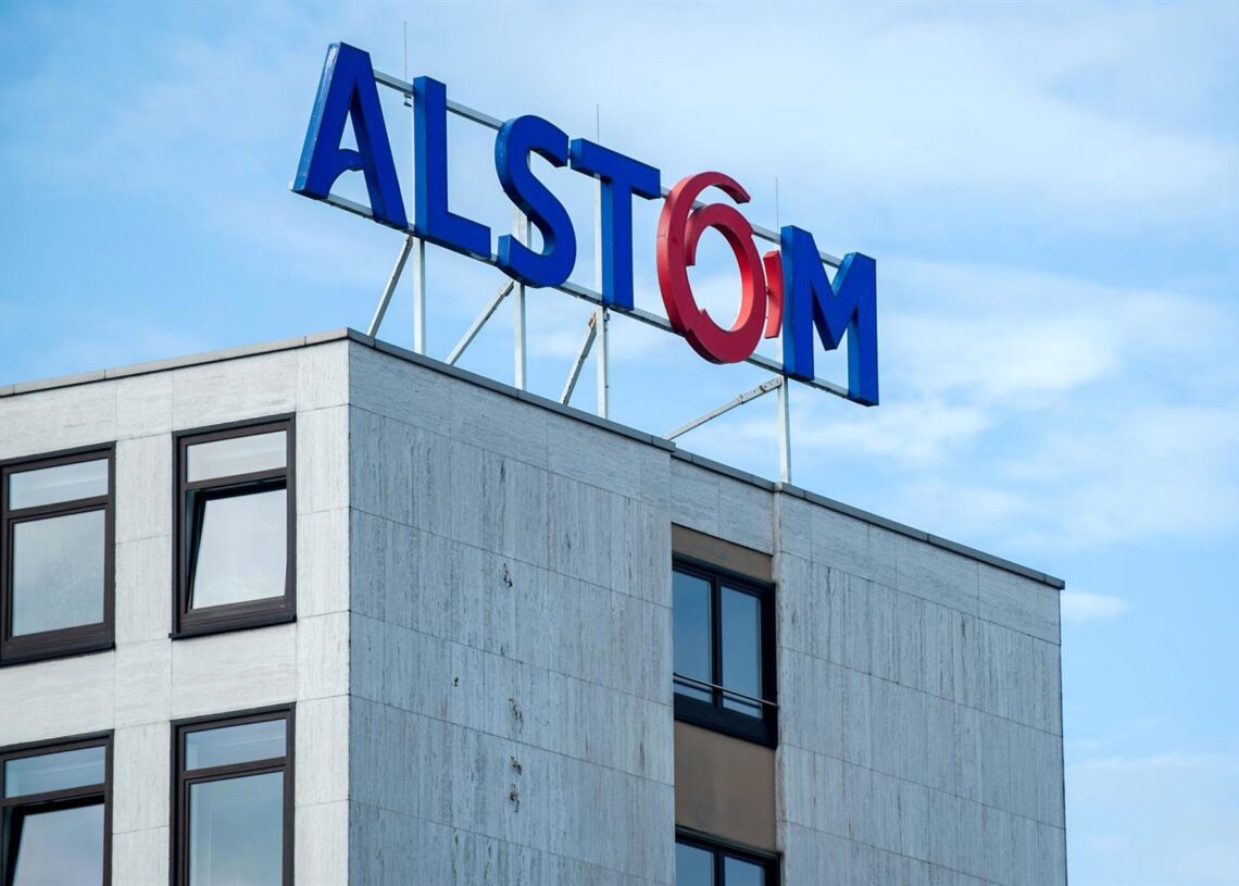 Archivo - Logo de Alstom en unas oficinas en Alemania.Hauke-Christian Dittrich/dpa - Archivo