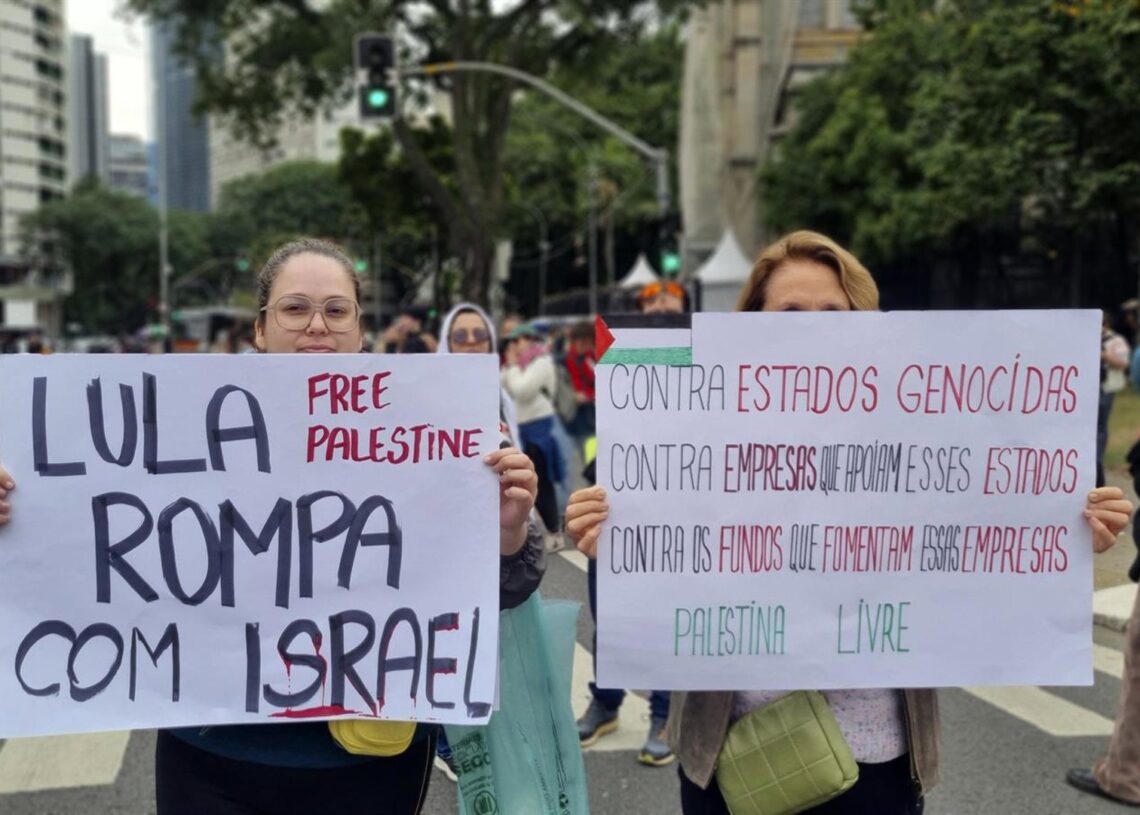 Archivo - Manifestación contra los ataques de Israel en Palestina, el 15 de junio de 2025 en Sao Paulo (Brasil)Europa Press/Contacto/Cris Faga - Archivo