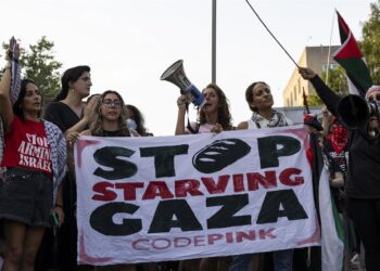 Manifestación en Washington contra las guerra de Israel sobre Gaza.Europa Press/Contacto/Mehmet Eser