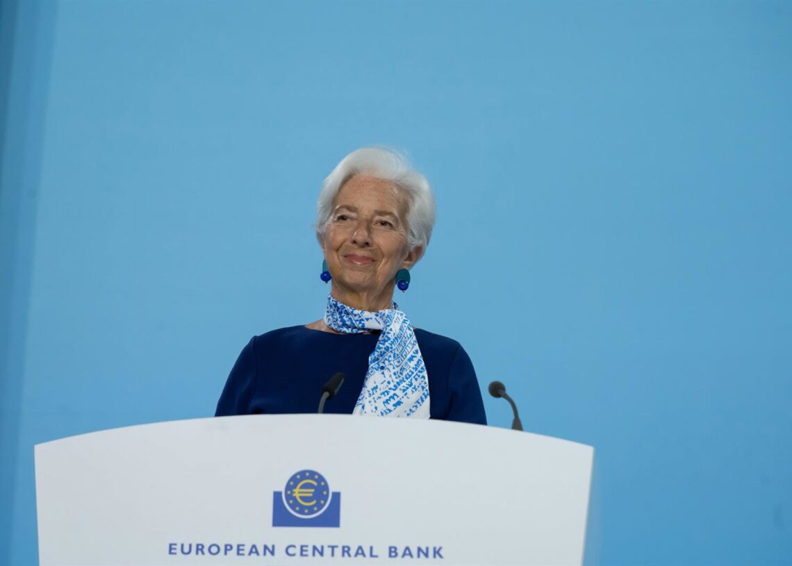 Photo of the Governing Council Press Conference at the ECB. President Christine Lagarde and Vice President Luis de Guindos present the latest monetary policy decisions and answer questions from journalists, Frankfurt, 24 July 2025MANUEL RODRIGUEZ/ECB