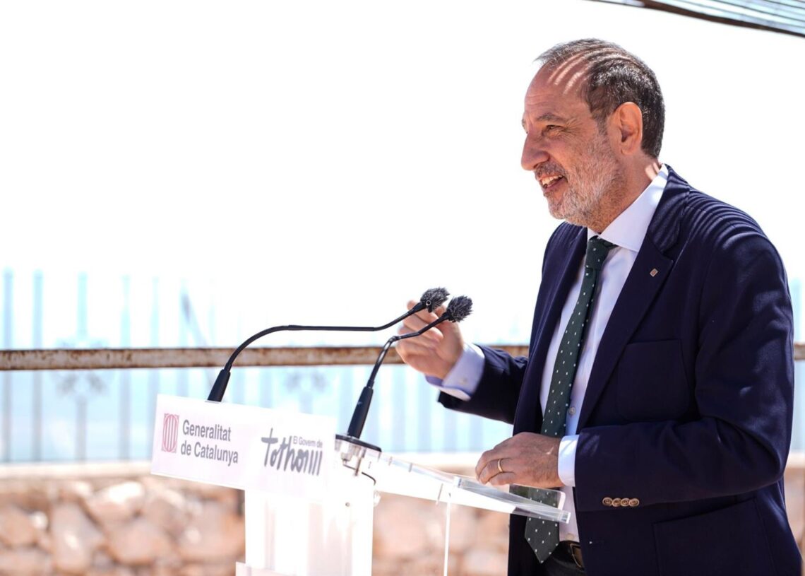 El conseller Ramon Espadaler durante el actoJUSTÍCIA