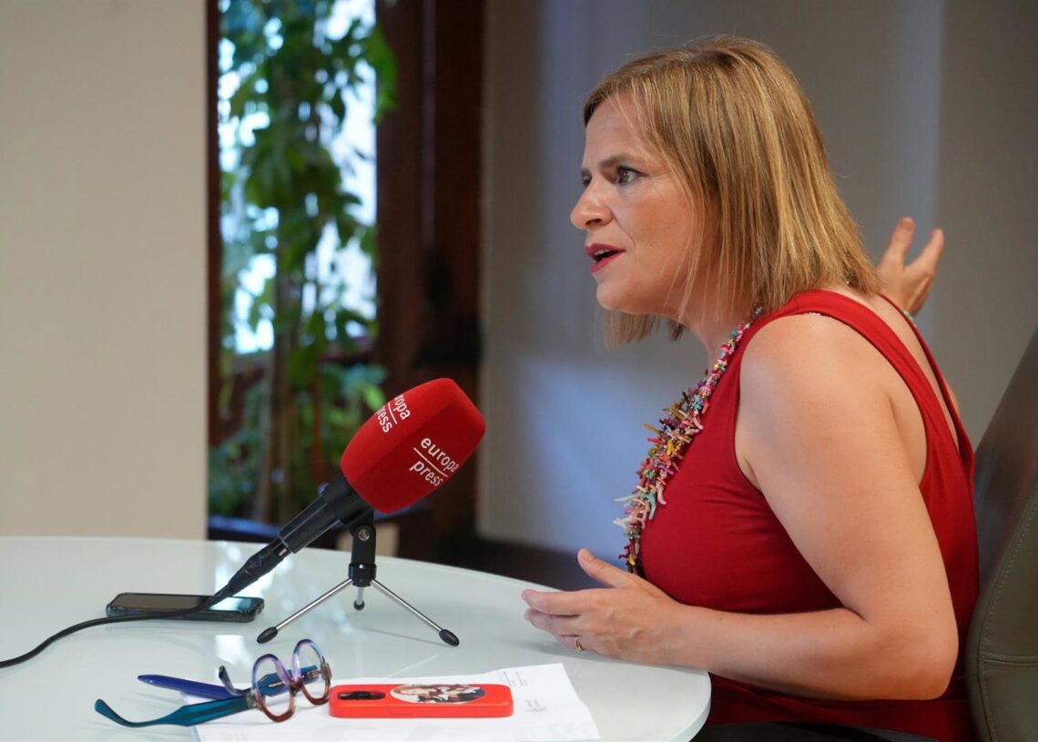 La delegada del Gobierno en la Comunitat Valenciana y secretaria general del PSPV en la ciudad de València,, Pilar Bernabé, durante una entrevista para Europa PressEduardo Manzana - Europa Press