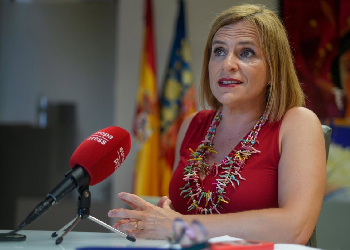 La delegada del Gobierno en la Comunitat Valenciana y secretaria general del PSPV de la ciudad de València, Pilar Bernabé, durante una entrevista para Europa PressEduardo Manzana - Europa Press