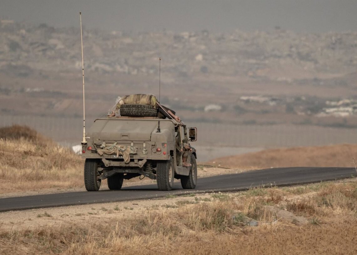 Archivo - Vehículo militar israelí en la Franja de GazaEuropa Press/Contacto/Gaby Schuetze - Archivo
