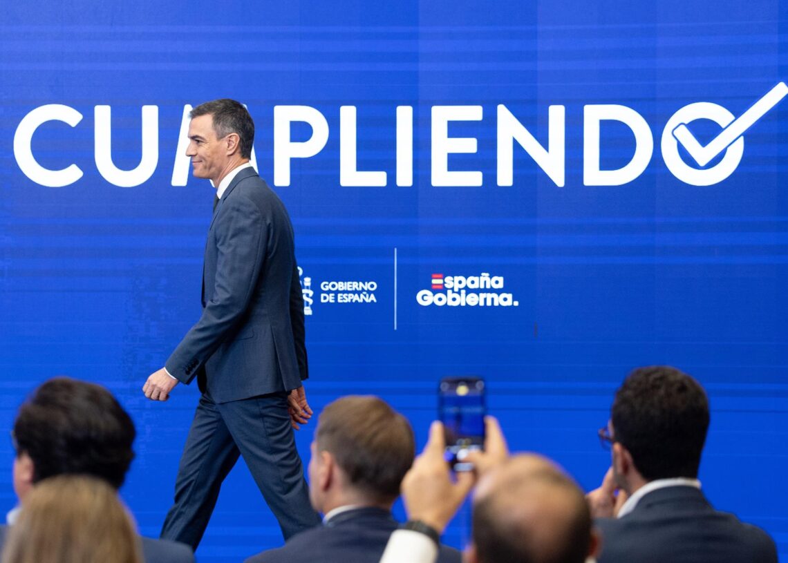 Archivo - El presidente del Gobierno, Pedro Sánchez, a su llegada a una comparecencia para hacer balance del curso político, en el Complejo de la Moncloa, a 31 de julio de 2024, en Madrid (España).Eduardo Parra - Europa Press - Archivo