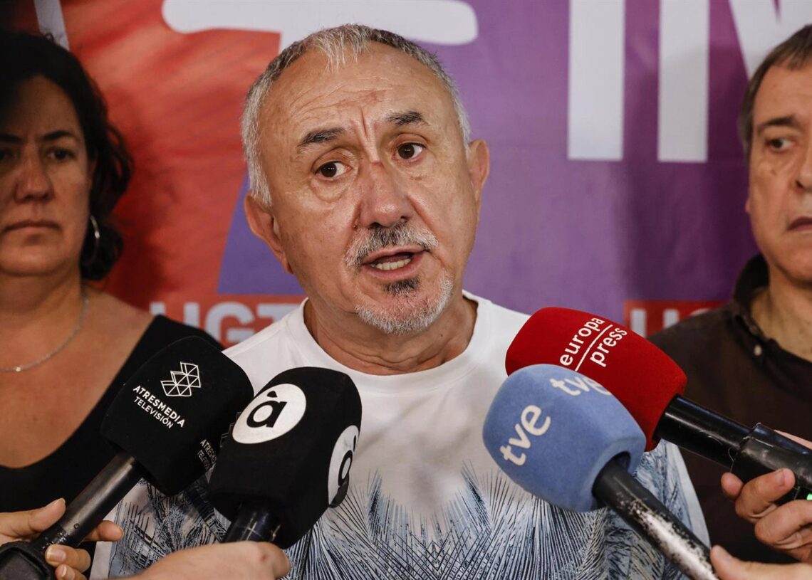 El secretario general de UGT, Pepe Álvarez.Rober Solsona - Europa Press