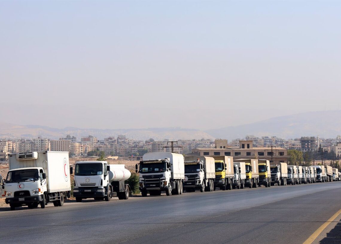 Convoy de ayuda humanitaria en la gobernación siria de SueidaEuropa Press/Contacto/Ammar Safarjalani