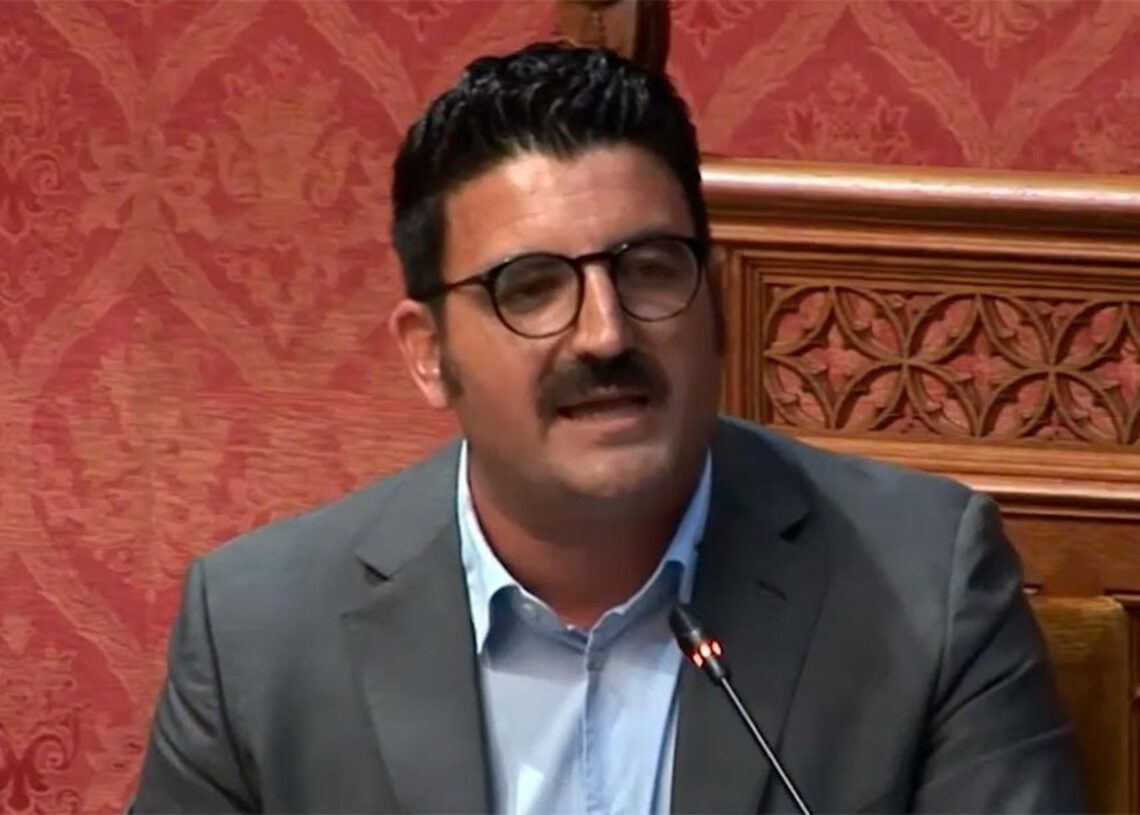 Archivo - El portavoz de Vox en el Consell de Mallorca, Toni Gili.VOX - Archivo