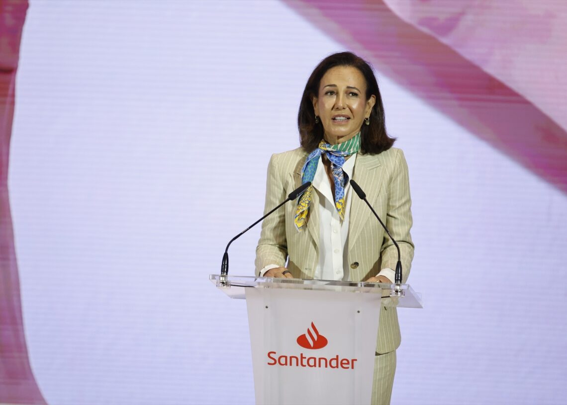 La presidenta de Banco Santander, Ana Botín. Europa Press.