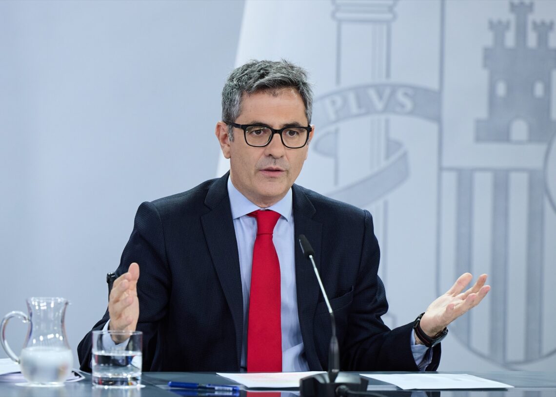 El ministro de la Presidencia, Félix Bolaños.