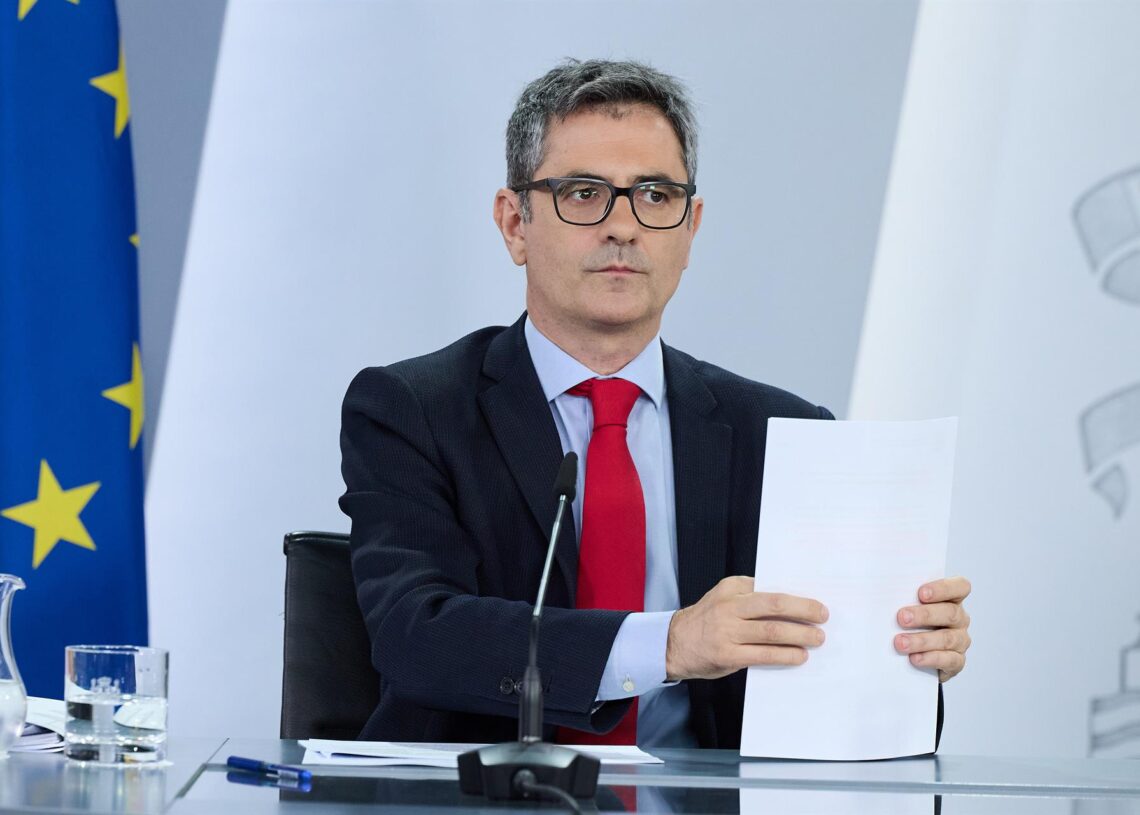 El ministro de la Presidencia, Félix BolañosJesús Hellín - Europa Press