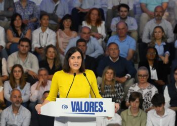 Archivo - La alcaldesa de Santander, Gema Igual, interviene durante un acto del PP, en el Palacio de Festivales, a 7 de junio de 2025, en Santander, Cantabria (España).Nacho Cubero - Europa Press - Archivo