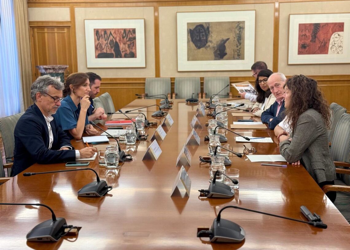 Imagen de la reunión entre la ministra de Sanidad, Mónica García, y los médicos.MINISTERIO DE SANIDAD