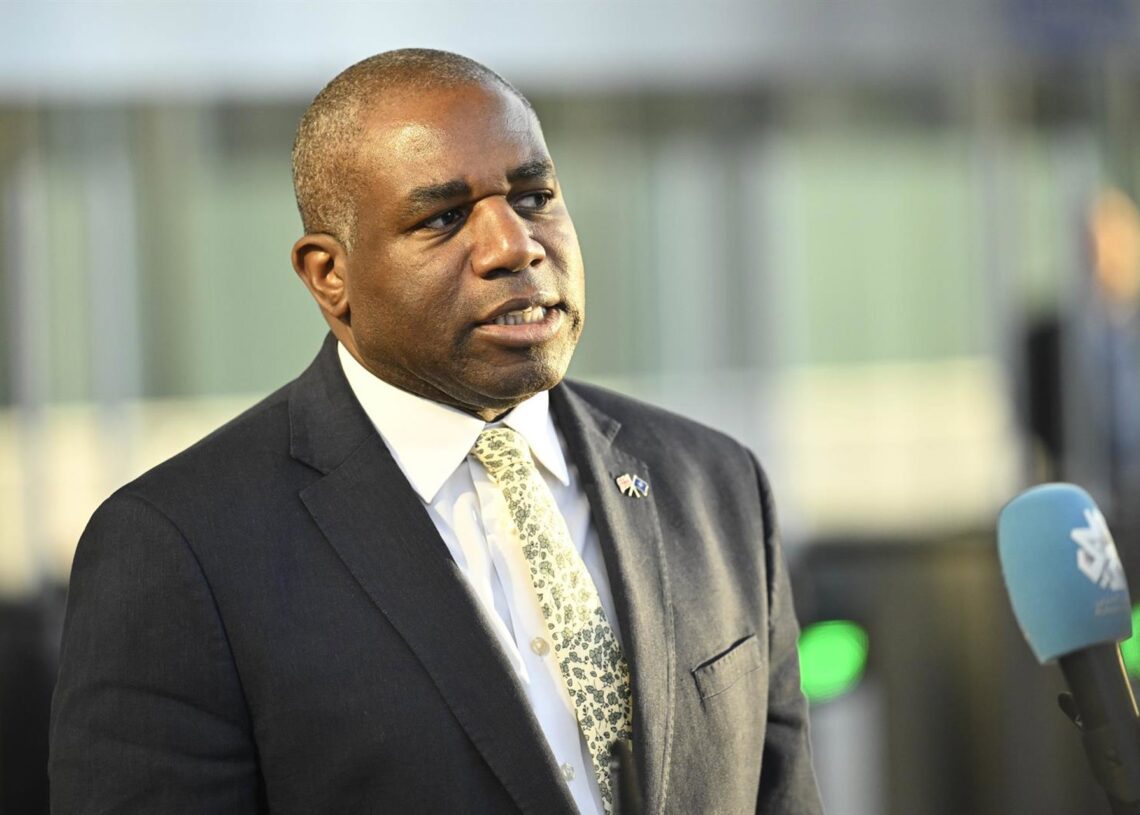 Archivo - Imagen de archivo del ministro de Exteriores británico, David Lammy.Wiktor Dabkowski/ZUMA Press Wire / DPA - Archivo